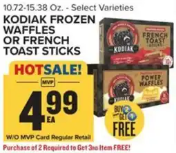 Food Lion Kodiak frozen waffles or french toast sticks offer