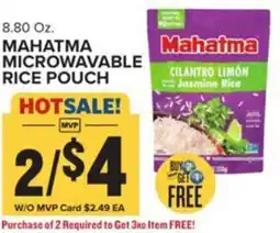 Food Lion Mahatma microwavable rice pouch offer