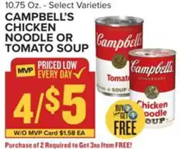 Food Lion Campbell's chicken noodle or tomato soup offer