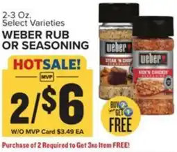 Food Lion Weber rub or seasoning offer