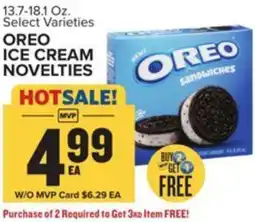 Food Lion Oreo ice cream novelties offer