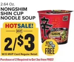 Food Lion Nongshim shin cup noodle soup offer