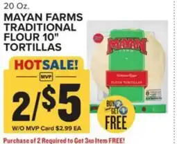 Food Lion Mayan farms traditional flour 10" tortillas offer