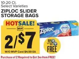 Food Lion Ziploc slider storage bags offer