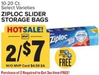 Food Lion Ziploc slider storage bags offer