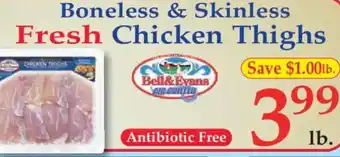 Market Basket Boneless & Skinless Fresh Chicken Thighs offer