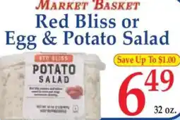 Market Basket Red Bliss or Egg & Potato Salad offer