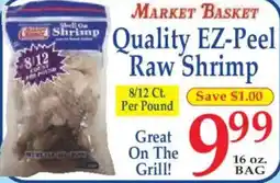 Market Basket Quality EZ-Peel Raw Shrimp offer