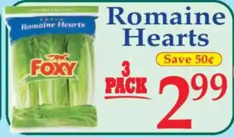 Market Basket Romaine Hearts offer