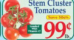Market Basket Stem Cluster Tomatoes offer