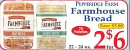 Market Basket PEPPERIDGE FARM Farmhouse Bread offer