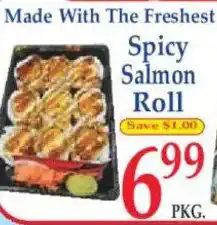 Market Basket Spicy Salmon Roll offer
