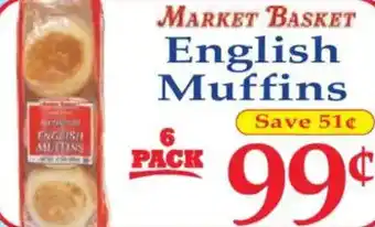 Market Basket MARKET BASKET English Muffins offer