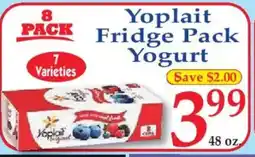 Market Basket Yoplait Fridge Pack Yogurt offer