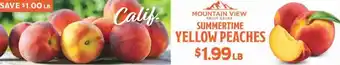 Market Basket Yellow peaches offer