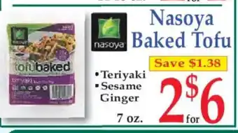 Market Basket Nasoya Baked Tofu offer
