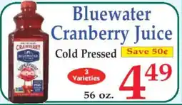Market Basket Bluewater Cranberry Juice offer