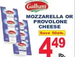 Market Basket Galbani mozzarella or provolone cheese offer