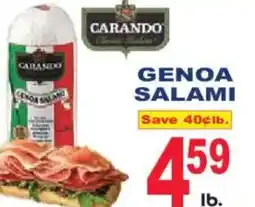 Market Basket Genoa salami offer
