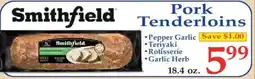 Market Basket Smithfield Pork Tenderloins offer
