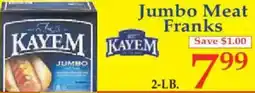 Market Basket Jumbo Meat Franks offer