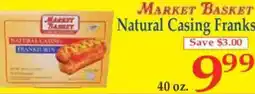 Market Basket Market basket natural casing franks offer