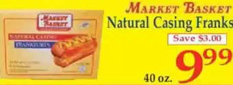 Market Basket Market basket natural casing franks offer