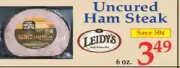 Market Basket Uncured Ham Steak offer