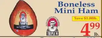 Market Basket Boneless Mini Ham offer