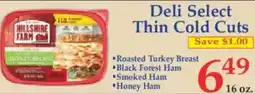 Market Basket Deli Select Thin Cold Cuts offer