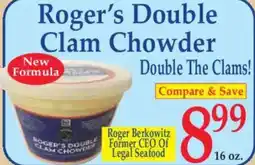 Market Basket Roger's Double Clam Chowder offer