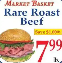 Market Basket MARKET BASKET Rare Roast Beef offer