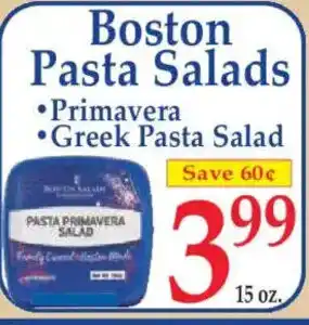 Market Basket Boston Pasta Salads offer