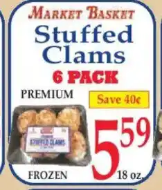 Market Basket MARKET BASKET Stuffed Clams offer