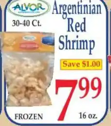Market Basket Argentinian Red Shrimp offer
