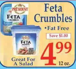 Market Basket Feta Crumbles offer