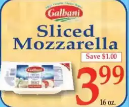 Market Basket Sliced Mozzarella offer