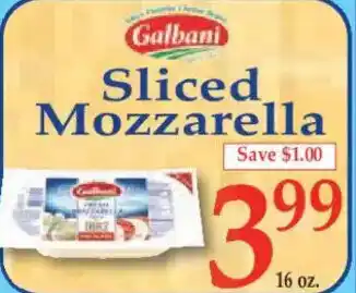 Market Basket Sliced Mozzarella offer