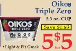 Market Basket Oikos Triple Zero offer