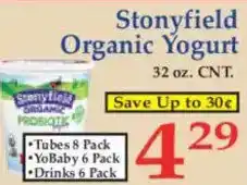 Market Basket Stonyfield Organic Yogurt offer