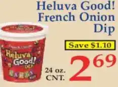 Market Basket Heluva Good! French Onion Dip offer