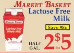 Market Basket MARKET BASKET Lactose Free Milk offer