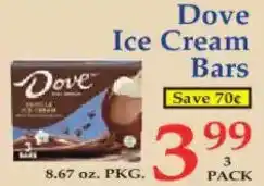 Market Basket Dove Ice Cream Bars offer
