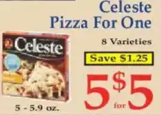 Market Basket Celeste Pizza For One offer
