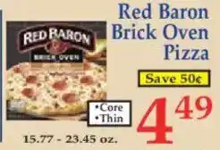Market Basket Red Baron Brick Oven Pizza offer