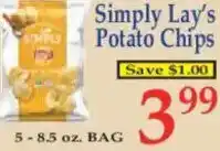 Market Basket Simply Lay's Potato Chips offer