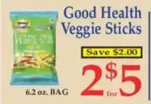 Market Basket Good Health Veggie Sticks offer