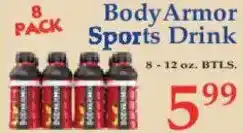 Market Basket Body Armor Sports Drink offer