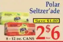 Market Basket Polar Seltzer'ade offer