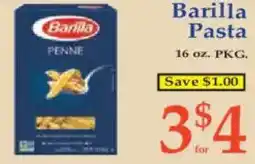 Market Basket Barilla Pasta offer